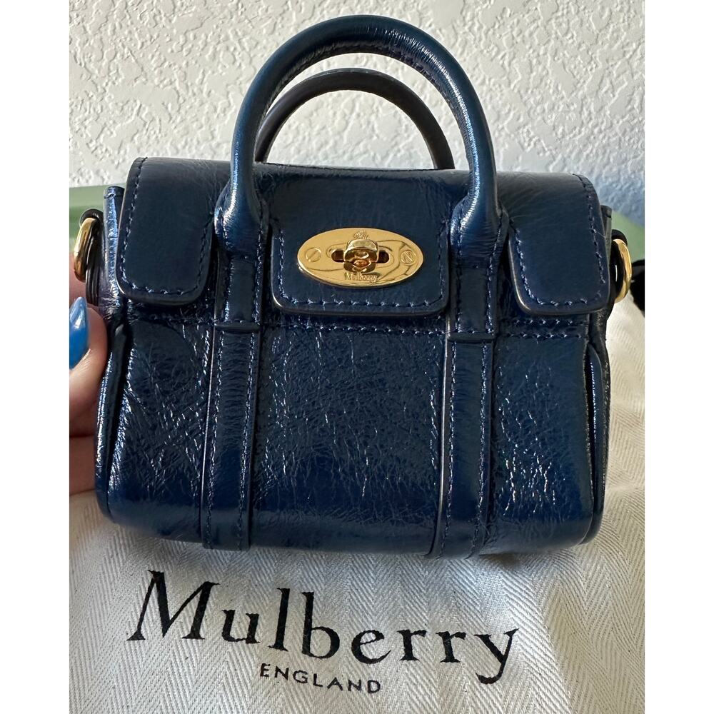 Mulbury | Bayswater brand-engraved leather cross-body bag - Picture 2 of 11